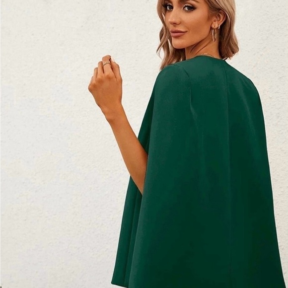 New - Women’s Teal Green Blazer / Cape / Jacket - Picture 2 of 2